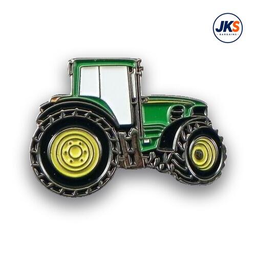 20 x Green Tractor Pin Badges