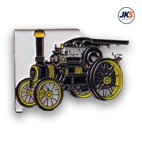 20 x Traction Engine (Black) Pin Badges