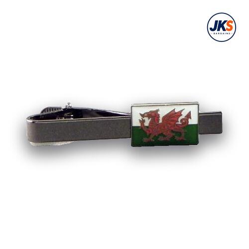 10 x Welsh Flag Tie Clips
