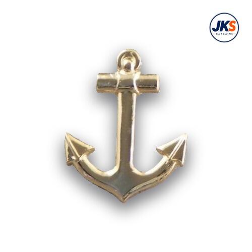 20 x 3D Anchor Gold Plated Pin Badges