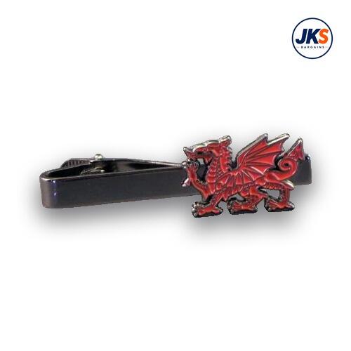 10 x Welsh Dragon Tie Clips