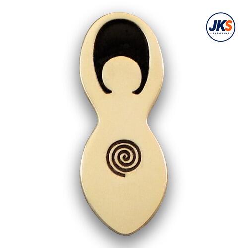 Mother Goddess (Gold Coloured Metal) Pin Badge