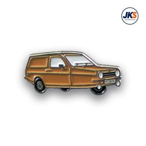 3 Wheel Van Brown Pin Badge