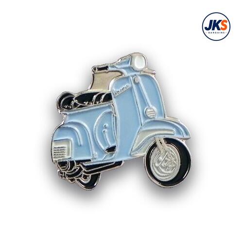 Light Blue Scooter (Style 2) Pin Badge