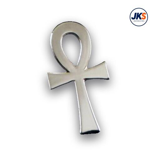 Egyptian Ankh Nickel Plated Pin Badge