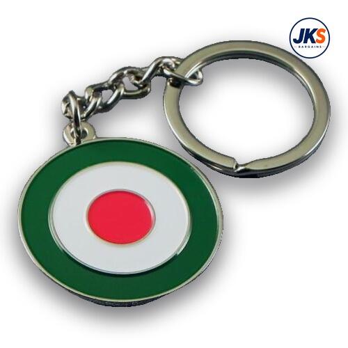 10 x MOD Roundel in Italian Colours Keyrings