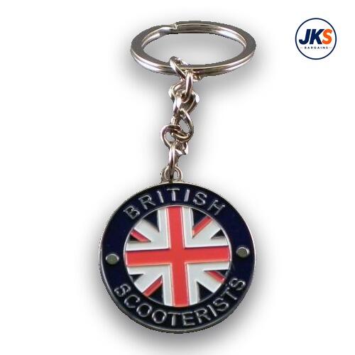 10 x British Scooterists Keyrings