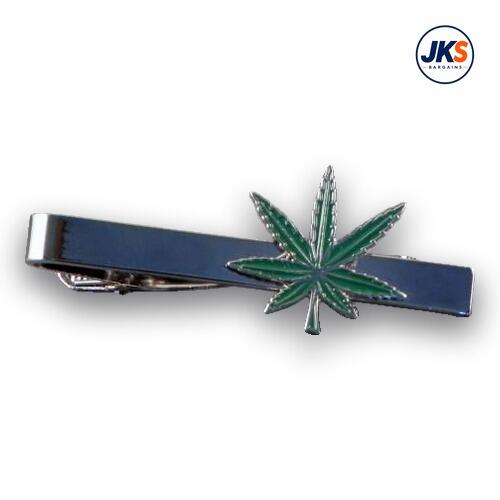 Cannabis Leaf Tie Clip