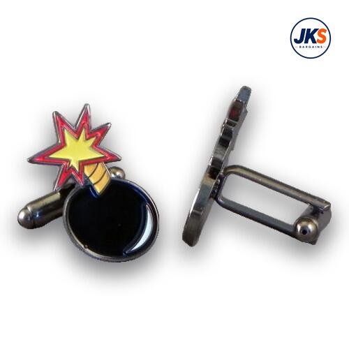 10 Pairs x Cartoon Bomb Cufflinks