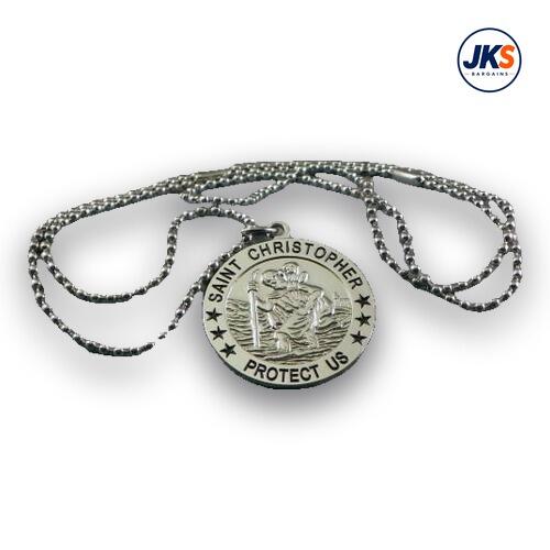 10 x Saint Christopher Pendant - Chains