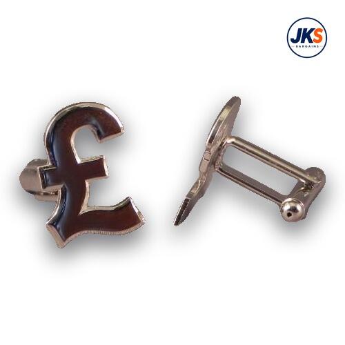 Chrome Plated -? Sign Cufflinks