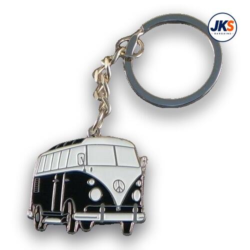 Campervan Black Keyring
