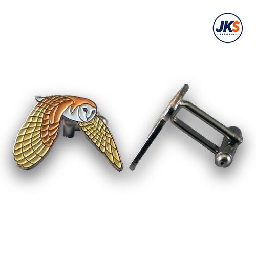 Flying Barn Owl Cufflinks