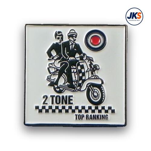 20 x 2 Tone Top Ranking Pin Badges