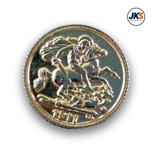 20 x Replica Sovereign Coin Pin Badges
