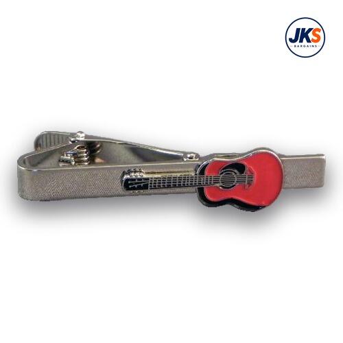 10 x Red Acoustic Guitar Tie Clips