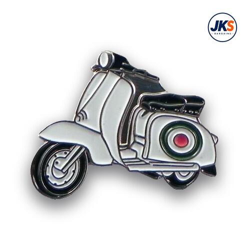 20 x Italian Colour MOD Roundel Scooter Pin Badges