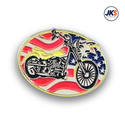 20 x US Flag + Chopper Pin Badges