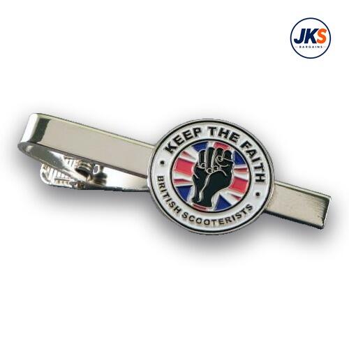 10 x Keep The Faith British Scooterists Tie Clips