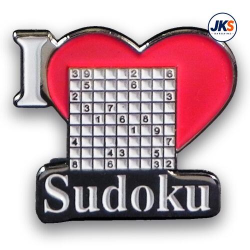 10 x I Love Sudoku Fridge Magnets