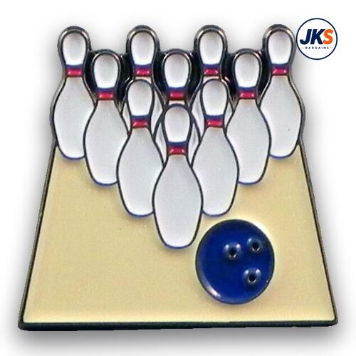 20 x Ten Pin Bowling Pin Badges