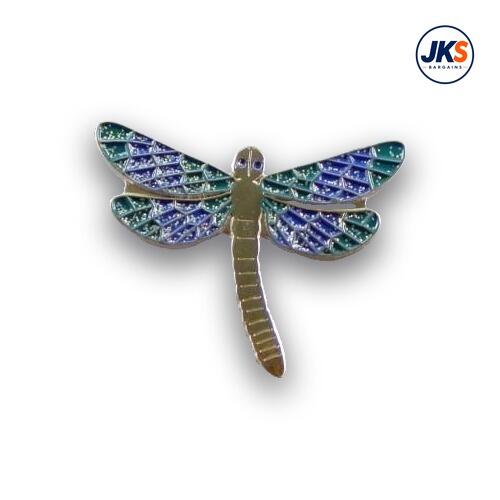 Dragonfly (With Glitter Enamel) Pin Badge