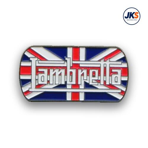 Lambretta Union Jack Rectangle Pin Badge