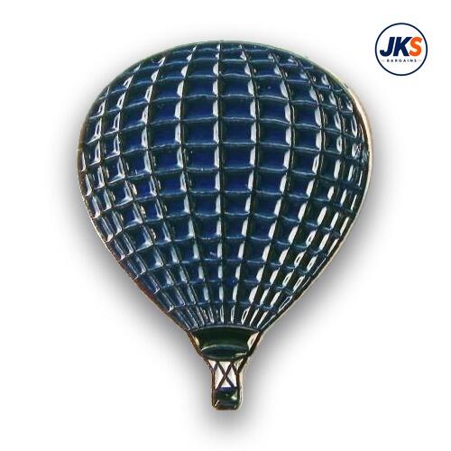 Blue Hot Air Balloon Pin Badge