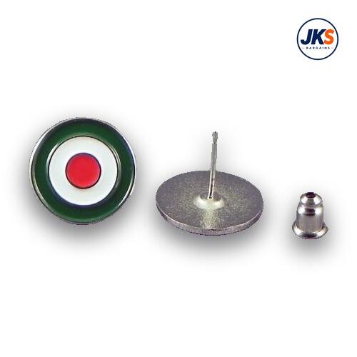 RAF - MOD Roundel in Italian colours Stud Earrings