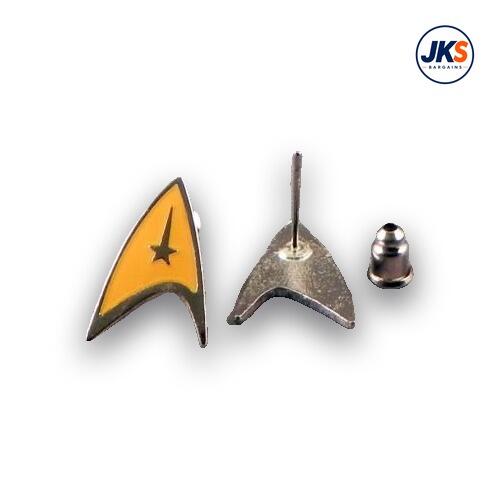 Star Trek Logo Gold Stud Earrings