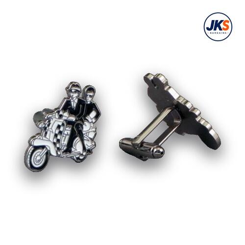 SKA Couple and Scooter Cufflinks