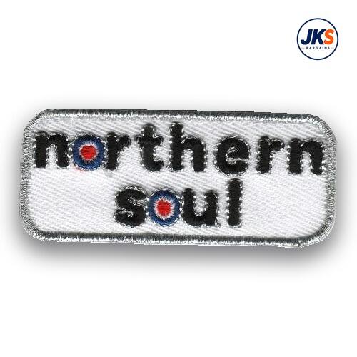 Northern Soul Roundel Bar Iron on Patch
