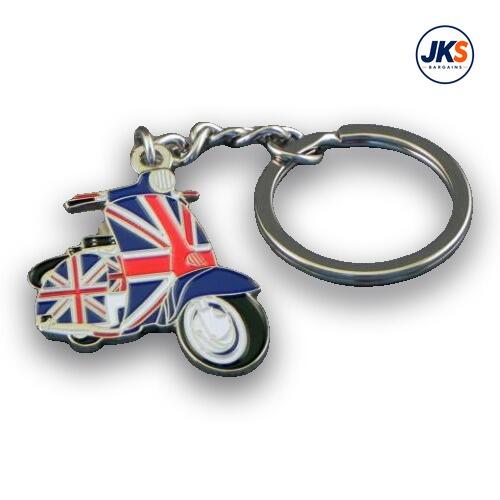 10 x Union Jack Scooter 2 Keyrings