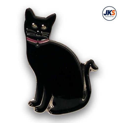 Black Cat Pin Badge