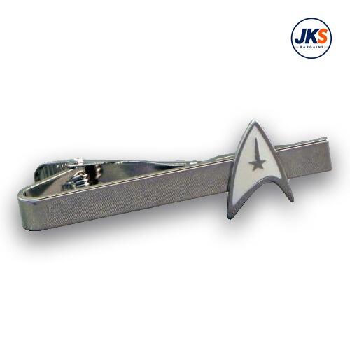 Star Trek Logo White Tie Clip