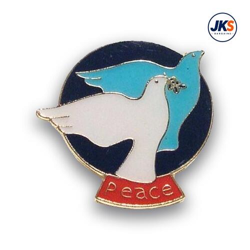 Doves of Peace Pin Badge