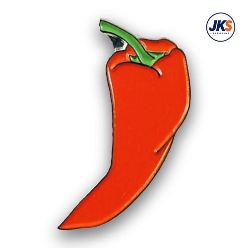 Orange Chili Pepper Pin Badge