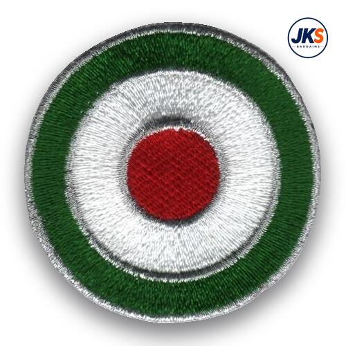 MOD Roundel in Italian Colours Iron on Patch