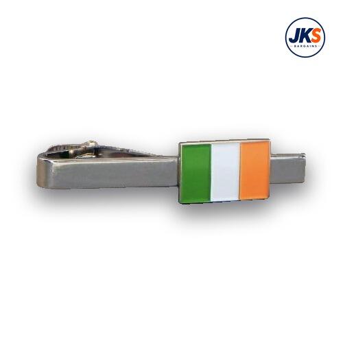 10 x Irish Flag Tie Clips