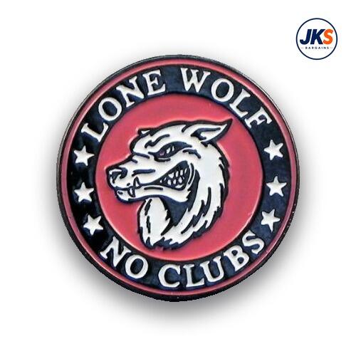 20 x Lone Wolf Pin Badges