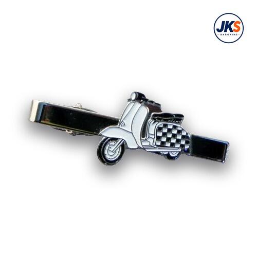 10 x Checkerboard Scooter Tie Clips