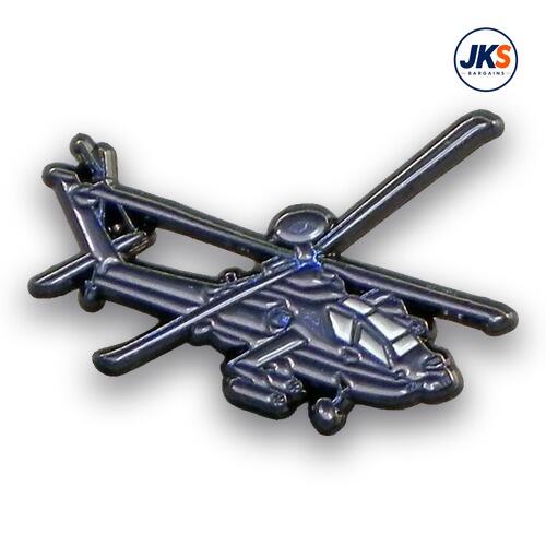 Apache Helicopter Pin Badge