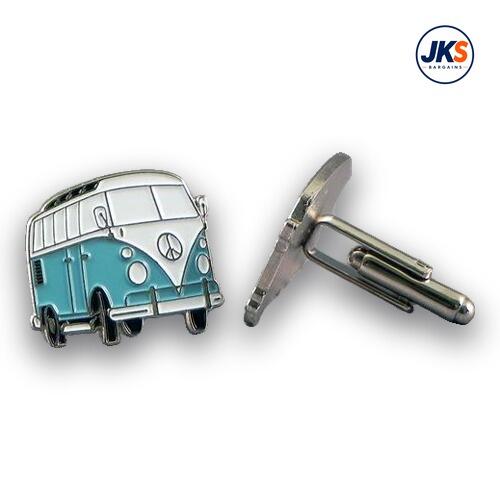 Light Blue Campervan Cufflinks