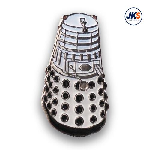 White Dalek Pin Badge