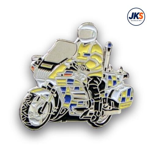 Police Motorbike Pin Badge