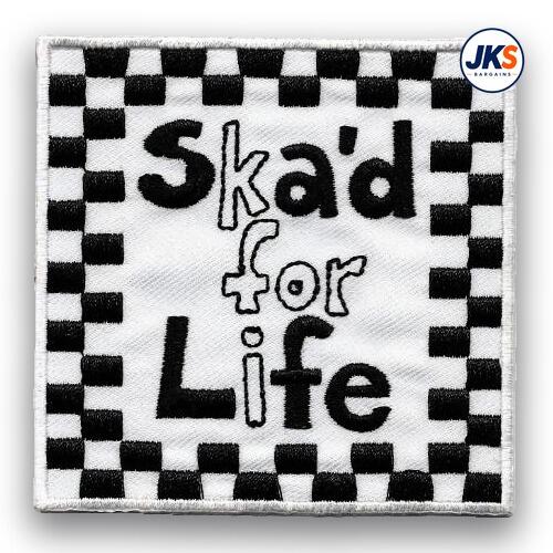 Ska'd For Life Iron on Patch