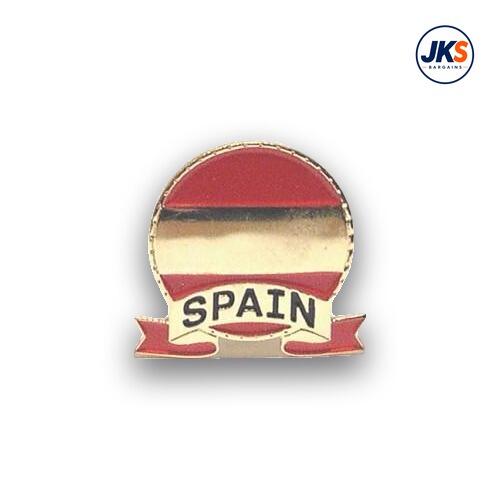 Spain Flag Emblem Pin Badge