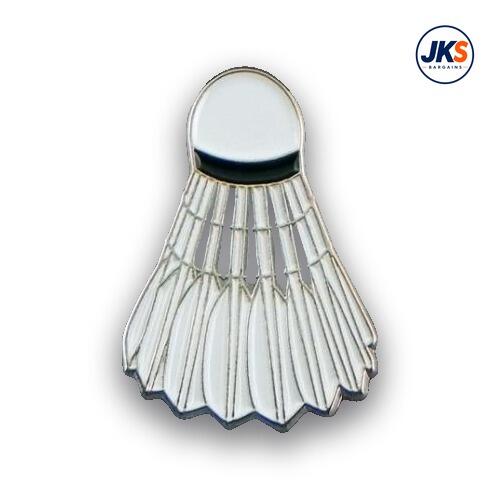 Shuttlecock Pin Badge