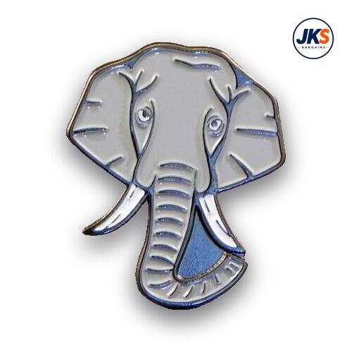 Elephant Head Pin Badge