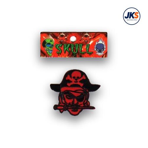Pirate Head Iron on Patch